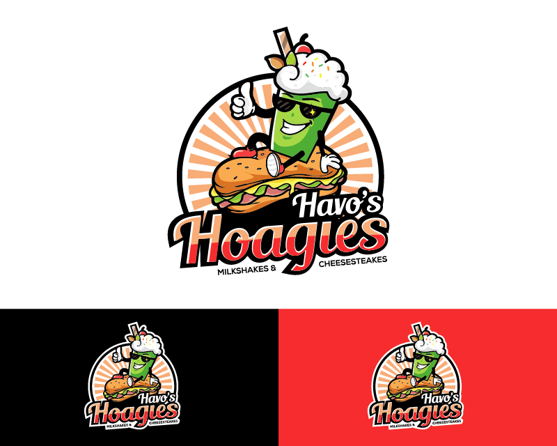 Logo Design entry 2759930 submitted by Artezza to the Logo Design for 1. Shakin N Steakin.              or            2.  Havo's Hoagies run by Bayareafoodz