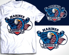 T-Shirt Design entry 2755289 submitted by quimcey to the T-Shirt Design for Marines Service Co. run by raytoz