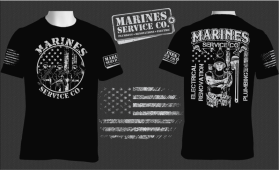 T-Shirt Design entry 2763014 submitted by dragandjb to the T-Shirt Design for Marines Service Co. run by raytoz