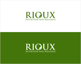 Logo Design Entry 2762228 submitted by RENDY to the contest for Rioux Nutrition and Wellness run by crioux