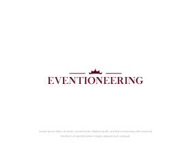 Logo Design entry 2763623 submitted by blacklotus to the Logo Design for Eventioneering run by RobertRColeman