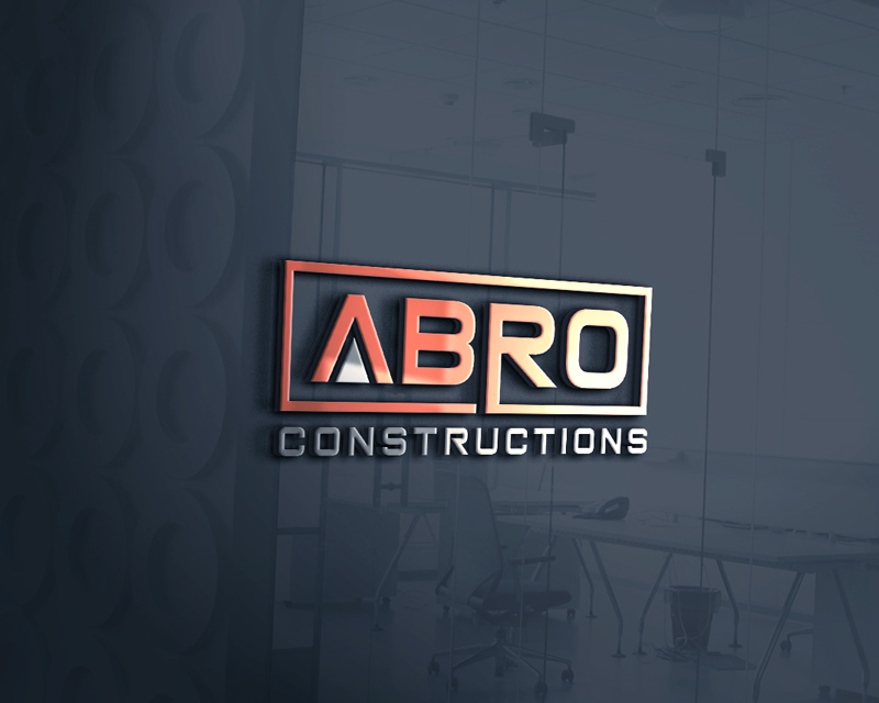 Logo Design entry 2772048 submitted by Asif Khan to the Logo Design for ABRO CONSTRUCTIONS run by andrewbrowett