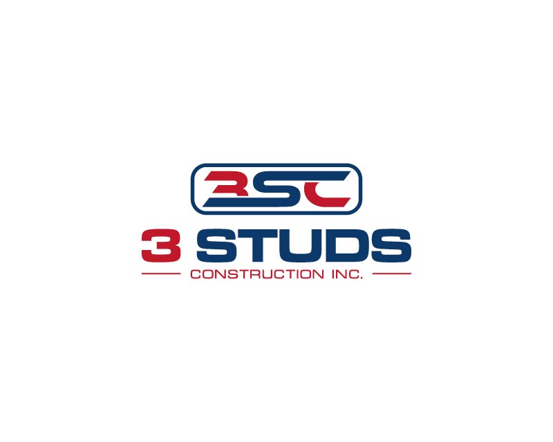 Logo Design entry 2766241 submitted by satiadi19 to the Logo Design for 3 Studs Construction Inc. run by Speedy