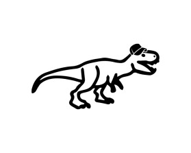 Logo Design Entry 2768242 submitted by Tal to the contest for T-Rex in a Hat run by BDG