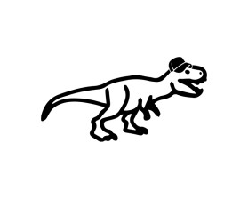 Logo Design entry 2768243 submitted by ramasapan to the Logo Design for T-Rex in a Hat run by BDG