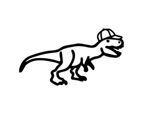 Logo Design entry 2768263 submitted by Digiti Minimi to the Logo Design for T-Rex in a Hat run by BDG