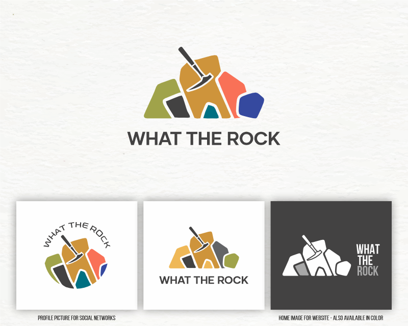 Logo Design entry 2775440 submitted by miledesign to the Logo Design for What The Rock run by sdashtgard