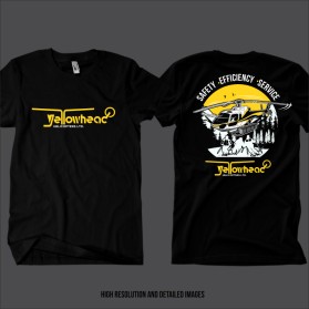 T-Shirt Design entry 2786280 submitted by Farrukh to the T-Shirt Design for Yellowhead Helicopters Ltd. run by Chawpper