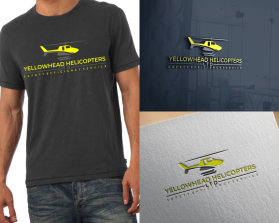 T-Shirt Design entry 2781500 submitted by wahyu16 to the T-Shirt Design for Yellowhead Helicopters Ltd. run by Chawpper