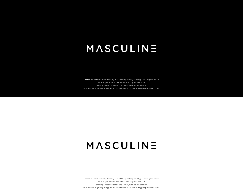 Logo Design entry 2786207 submitted by manaf to the Logo Design for MASCULINE run by Danville