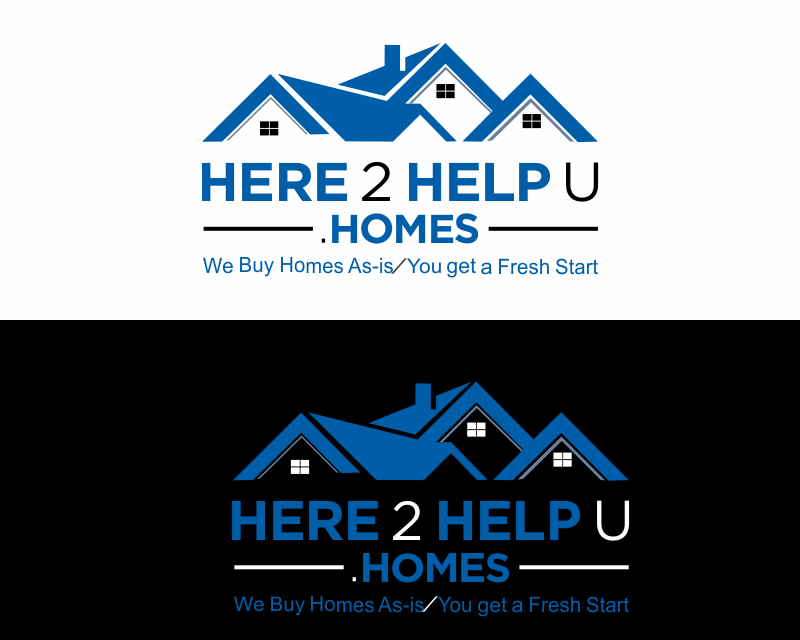 Logo Design entry 2783138 submitted by Tal to the Logo Design for here2helpu.homes run by WREIN2022