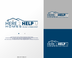 Logo Design Entry 2788942 submitted by DuitMili to the contest for here2helpu.homes run by WREIN2022