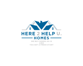 Logo Design entry 2783155 submitted by onet to the Logo Design for here2helpu.homes run by WREIN2022
