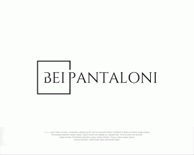 Logo Design Entry 2797587 submitted by khaira to the contest for bei pantaloni run by GiacobbeRe
