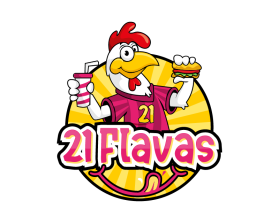 Logo Design entry 2790639 submitted by Mozzarella to the Logo Design for 21 flavazz run by Bayareafoodz