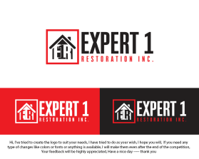 Logo Design Entry 2796229 submitted by ENVIRON to the contest for Expert 1 Restoration Inc. run by Cman1