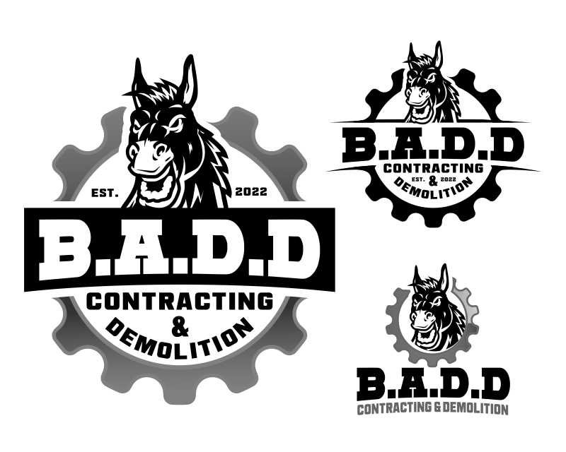 Logo Design entry 2798112 submitted by Armchtrm to the Logo Design for B.A.D.D Contracting & Demolition run by dcandelaria394