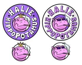 Logo Design entry 2797714 submitted by alpha-dash to the Logo Design for Halie Hippopotamus run by keegs