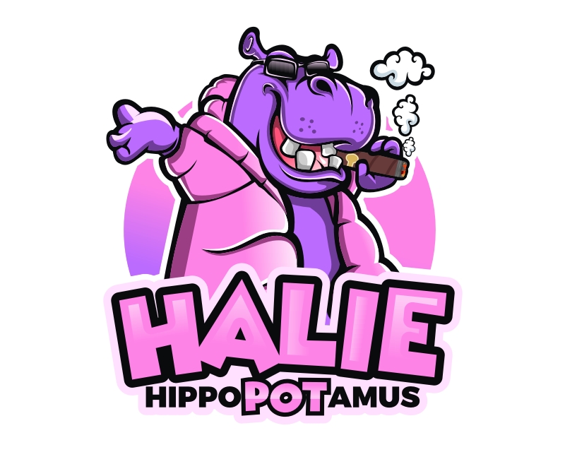Logo Design entry 2798539 submitted by alpha-dash to the Logo Design for Halie Hippopotamus run by keegs