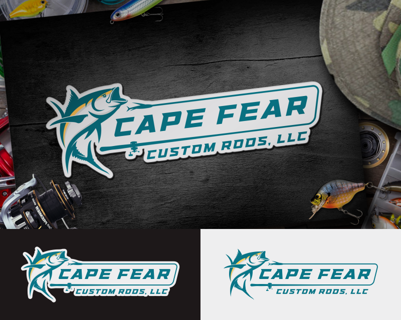 Logo Design entry 2803012 submitted by antler.tackle to the Logo Design for Cape Fear Custom Rods, LLC run by JonesKim