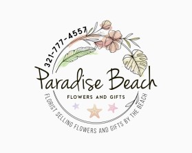 Logo Design Entry 2801771 submitted by wellbeing to the contest for Paradise Beach Flowers and Gifts run by kennethsteidl