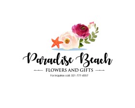 Logo Design Entry 2801754 submitted by JMTech to the contest for Paradise Beach Flowers and Gifts run by kennethsteidl