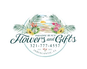 Logo Design entry 2802365 submitted by Erumcreation8888 to the Logo Design for Paradise Beach Flowers and Gifts run by kennethsteidl