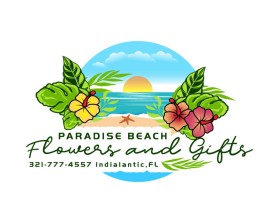 Logo Design Entry 2802419 submitted by Rainbow.1 to the contest for Paradise Beach Flowers and Gifts run by kennethsteidl