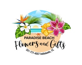 Logo Design entry 2802661 submitted by ENVIRON to the Logo Design for Paradise Beach Flowers and Gifts run by kennethsteidl
