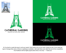 Logo Design Entry 2811476 submitted by ENVIRON to the contest for Cathedral Gardens run by katharynfm