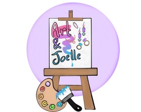 Logo Design entry 2817535 submitted by gEt_wOrk to the Logo Design for Art  & Joelle run by Teamturner