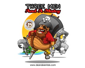Graphic Design entry 2817216 submitted by CUPU to the Graphic Design for Three Men and a Matey run by seagypsyrentals@gmail.com