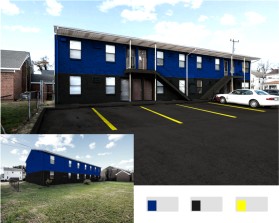 Graphic Design entry 2814266 submitted by LeoBen to the Graphic Design for Apartment building paint scheme run by Cjphomes