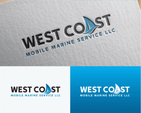 Logo Design Entry 2821678 submitted by ekowahyu to the contest for West coast Mobile Marine Service LLC run by Julieb8760
