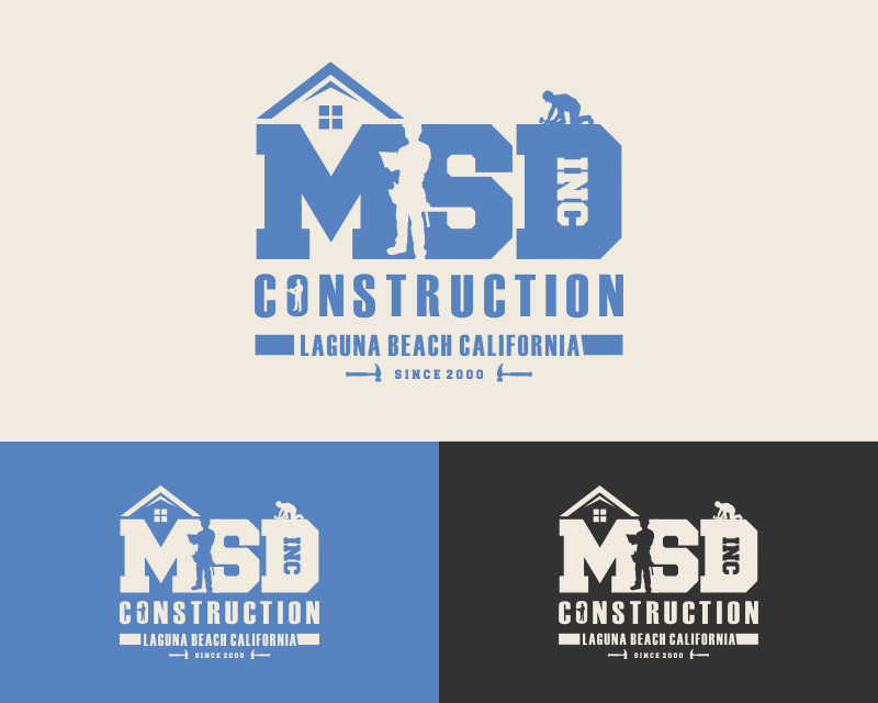 Logo Design entry 2816933 submitted by LeoBen to the Logo Design for MSD CONSTRUCTION INC. run by Wantbest