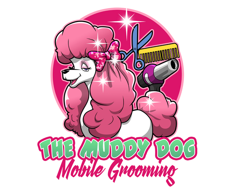 Logo Design entry 2821473 submitted by Suhaimi to the Logo Design for The Muddy Dog Mobile Grooming run by usndsd