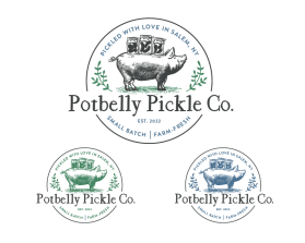 Logo Design entry 2823705 submitted by me&you to the Logo Design for Potbelly Pickle Co. run by jenniferm
