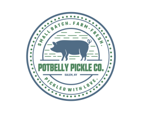 Logo Design entry 2817285 submitted by Datotoro to the Logo Design for Potbelly Pickle Co. run by jenniferm