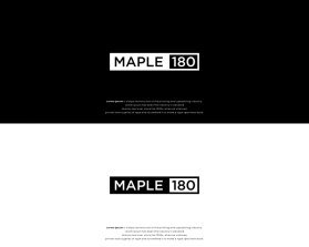 Logo Design entry 2818463 submitted by joegdesign to the Logo Design for Maple 180 run by lwiese