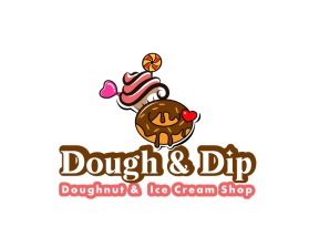 Logo Design Entry 2835950 submitted by AbyMuda to the contest for Dough & Dip run by Rybred