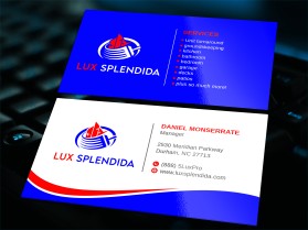 Business Card & Stationery Design entry 2826484 submitted by art dent to the Business Card & Stationery Design for Lux Splendida run by iContractServices