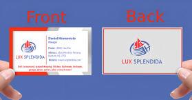 Business Card & Stationery Design entry 2823699 submitted by art dent to the Business Card & Stationery Design for Lux Splendida run by iContractServices