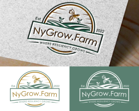 Logo Design entry 2844219 submitted by ej94 to the Logo Design for NyGrow.Farm run by NyotaKGordon
