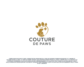 Logo Design Entry 2843485 submitted by rejeky_design to the contest for Couture De Paws run by radiantbeauty
