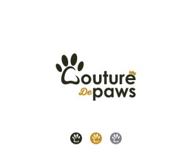 Logo Design Entry 2847075 submitted by Ardian01 to the contest for Couture De Paws run by radiantbeauty