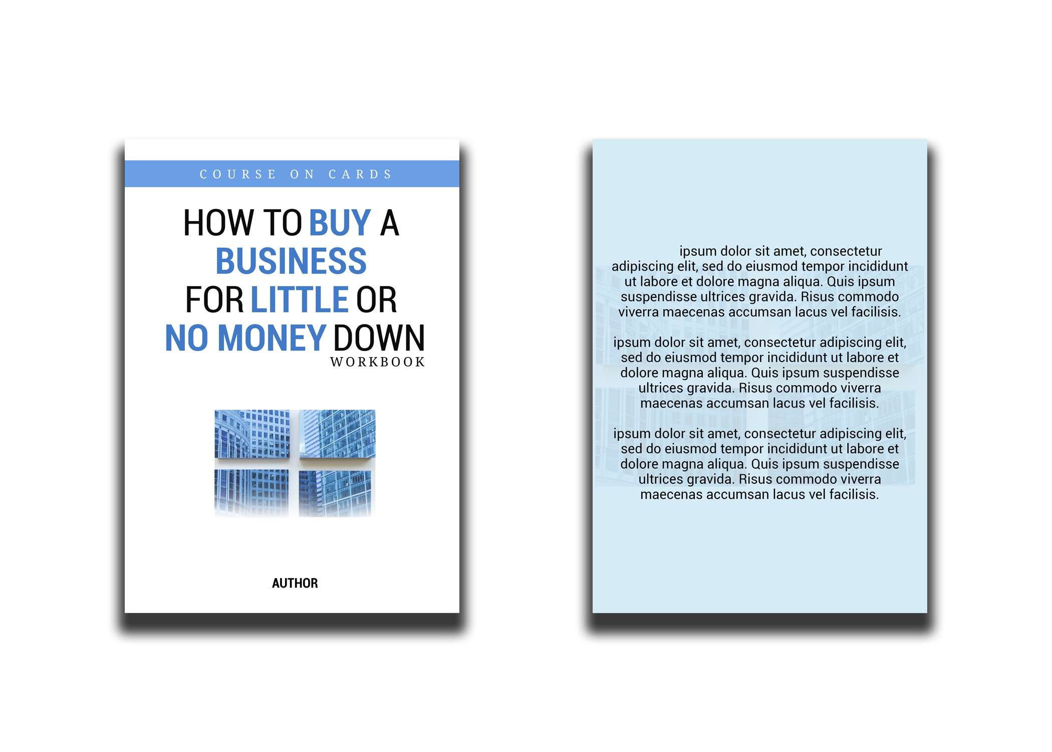 Graphic Design entry 2858132 submitted by Jheebsyn  to the Graphic Design for Course on Cards- How to Buy a Business for Little or No Money Down- WorkBook run by marketing@vestedbb.com