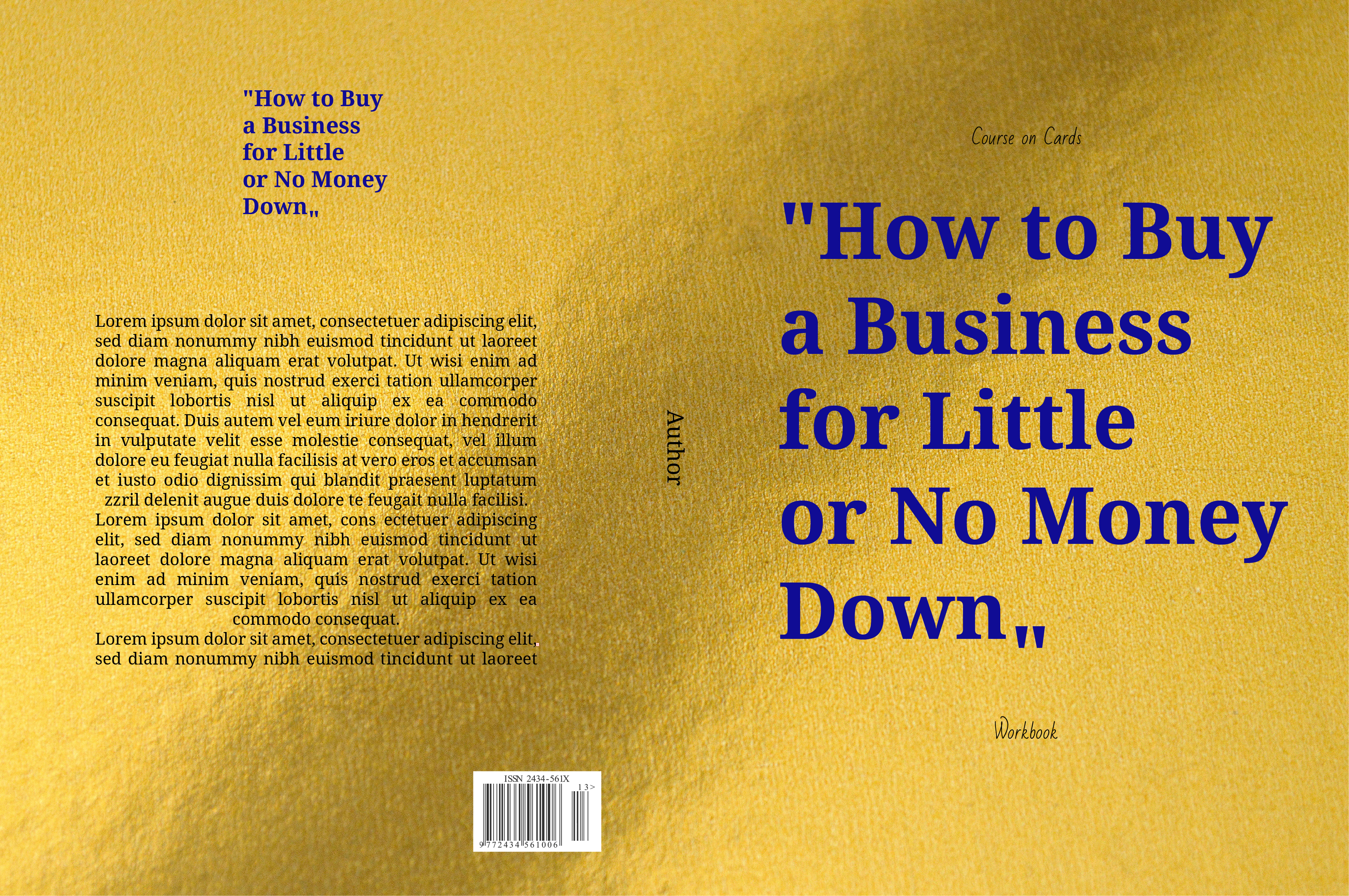 Graphic Design entry 2858132 submitted by greynesia to the Graphic Design for Course on Cards- How to Buy a Business for Little or No Money Down- WorkBook run by marketing@vestedbb.com