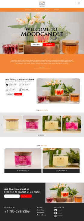 Web Design Entry 3345255 submitted by bayu_desain88 to the contest for Mood Candle run by cannibal8151!