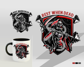 Logo Design entry 2866978 submitted by Datotoro to the Logo Design for Rest When Dead run by Restwhendead
