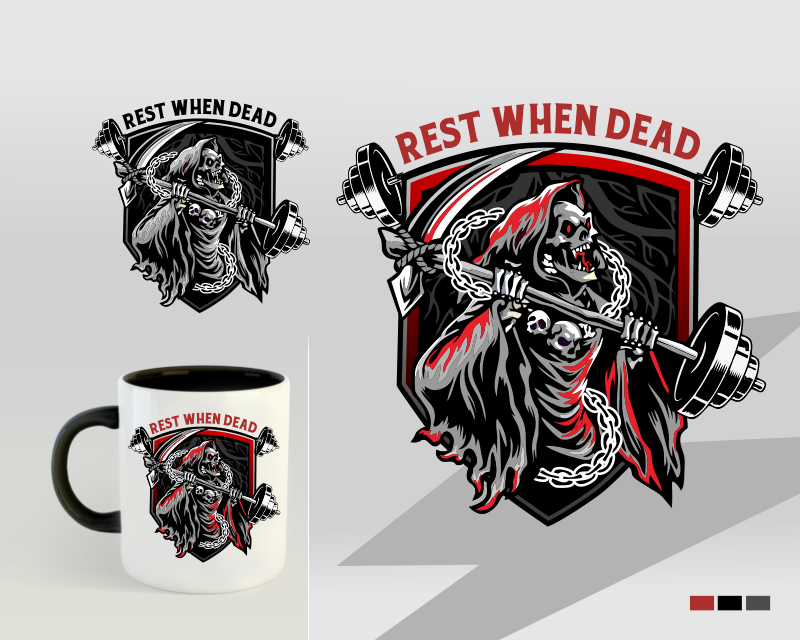 Logo Design entry 2866978 submitted by ej94 to the Logo Design for Rest When Dead run by Restwhendead
